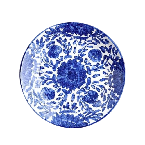 Roomcytle Blue Flower Dinner Plate | Handmade Tableware