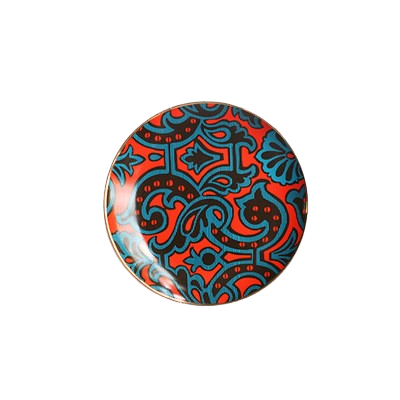 Roomcytle Ceramic Dinner Plate – 18cm Glazed Round Tableware