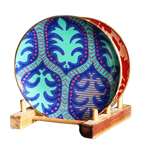 Roomcytle Ceramic Dinner Plate – 18cm Glazed Round Tableware