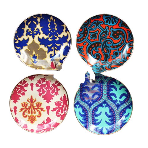 Roomcytle Ceramic Dinner Plate – 18cm Glazed Round Tableware