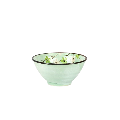 Roomcytle Underglaze Floral Deep Plate Rice Bowl – Porcelain Tableware